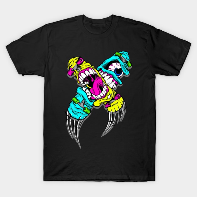 Skateboard Dragon T-Shirt by KILLERZ